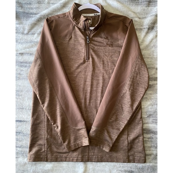 Banded Men's 1/4 Zip Pullover Brown Medium - Picture 1 of 7